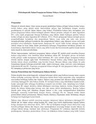 Kemahiran belajar yang pelbagai by edmund sabah. Pdf Zuraini Ramli Pengajaran Bahasa Melayu Sebagai Bahasa Kedua