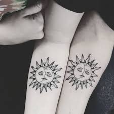 This is a very small sun tattoo design with the moon but looking so cute. 125 Sizzling Hot Sun Tattoo Design Ideas For Men And Women