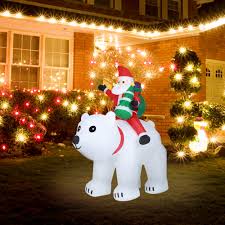 Twinkle star 6ft christmas inflatables decorations, lighted polar bear mailing letter to santa scene, mailbox blow up indoor outdoor xmas decor lawn yard garden decor $49.99 $ 49. Led Polar Bears Outdoor Holiday Decorations You Ll Love In 2020