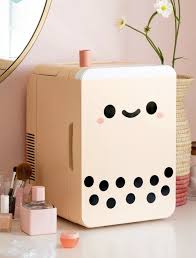 Pearl Boba Tea Mini Fridge 10 L Limited Edition Kawaii Room Cute Room Decor Otaku Room