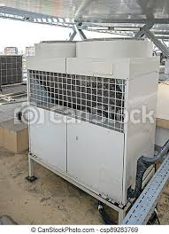 If you're not planning on hiring a professional to install the air conditioner for you, you need to be aware that the various styles, types, and sizes of units will come with a different type of. Air Conditioner Unit Big Air Conditioner Hvac System Roof Top Unit Canstock