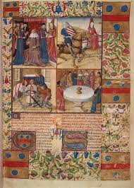 roman du chevalier tristan et de la reine yseult ecrit par gassien de poitiers page de garde du troi medieval art illuminated manuscript medieval manuscript