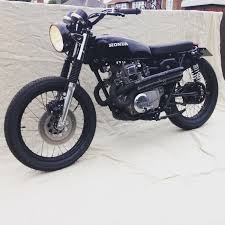 Honda Cb 200 Cafe Racer Flat Tracker Custom Cool Cl 175 High Pipes Black Ebay Cafe Racer Custom Bikes Cafe Racers Honda Cb