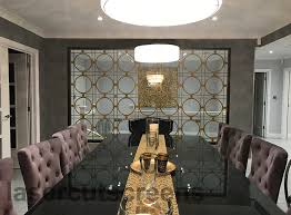 But room partitions aren't just useful—the right one can introduce texture, dimension, and color into a room. Beautiful Gold Room Divider In Bloom Pattern Custom Designs
