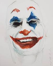 Joker Joaquin Phoenix Aquarela Watercolor Illustrator Illustrations Coringa Aquarela Paint Childrenillustrati Joker Painting Joker Art Joker Artwork