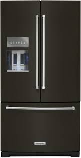 Check spelling or type a new query. Kitchenaid 26 8 Cu Ft Black Stainless Steel With Printshield Finish French Door Refrigerator Krff507hbs Grand Appliance And Tv