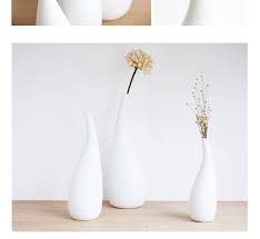 北欧简约家居装饰品纯白色水滴陶瓷干花瓶摆件创意客厅桌面插花器 淘宝网 decor home decor vase