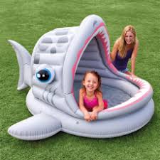 intex babyzwembad haai opblaasartikelen waterpret buitenspeelgoed speelgoed vivolanda kinderzwembadje baby zwembad zwembad