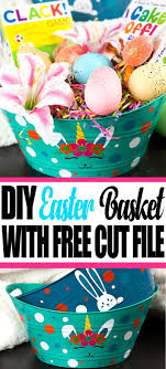 Download How To Make Cricut Diy Easter Basket Plus Free Svg File Easter Diy Easter Basket Diy Easter Baskets