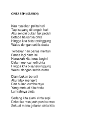 Ketikkan nama penyanyi dan judul lagu, berikan tanda kutip di judul lagu, misal: Lirik Lagu Hukum Karma Malayoko