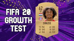 66 arp st 69 pac. Joshua Zirkzee Growth Test Fifa 20 Career Mode Youtube