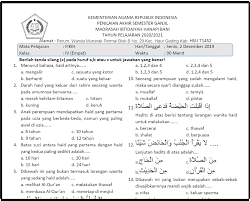 Contoh rpp daring kelas 4 sd. Unduh Contoh Soal Pas Fikih Mi Kelas 4 Semester 1 Ganjil Sesuai Kma 183