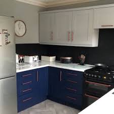 If newburyport blue is too light for you, go back to hale navy or check out sherwin williams naval (coming shortly). Get A New Look Kitchen For Just 400 Like This Savvy Homeowner
