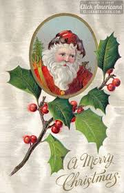 Christmas night lights & santa lights; Take A Look Back At 50 Antique Christmas Cards From 100 Years Ago Click Americana