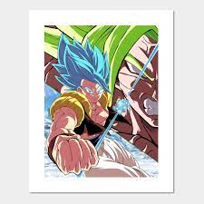 1 anime 1.1 dragon ball gt 1.2 super dragon ball heroes 2 films 2.1 fusion reborn 2.2 broly 3 video games 4 cards 5 artwork Gogeta Vs Broly Dragon Ball Super Broly Movie Posters And Art Prints Teepublic