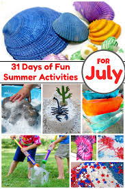 Summer time is coming to an end in one month and kids can be bored all day sitting at home. 31 Fun Summer Activities For July Where Imagination Grows