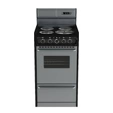 Summit Appliance 20 In 2 46 Cu Ft Electric Range In Stainless Steel Tem130bkwy The Home Depot Small Kitchen Range Small Electric Oven Electric Range Oven