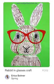 I Found This Adorable Bunny In Glasses Pop Art Project Through Pinterest When You Follow The Pi First Grade Art Spring Art Projects Classroom Art Projects