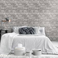 The spruce best home gravity gray is a light, cool gray with blue undertones that lends a silvery touch to your walls. Rustic Brick Wallpaper Silver Grey I Love Wallpaper