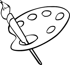 Paint Palette Coloring Page Artist Palette Coloring Page Pages Ideas Pertaini On Coloring The Key To Lovely Planting Is Choose Lim Cores Artesanato Pontilhismo