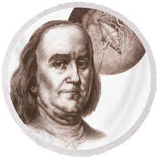 Benjamin Franklin Wood Print