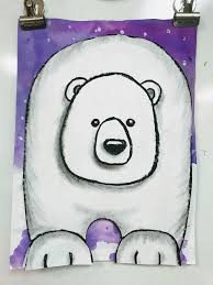 2nd Grade Polar Bears Winter Art Lesson Polar Bear Art Elementary Art Projects