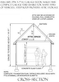 Maybe you would like to learn more about one of these? 1 Car Steep Roof Garage Plan With Attic 288 3 12 X 24