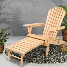 Gardeon Ff Beach Chotto Ntl Outdoor Adirondack Wooden Beach Chair For Sale Online Ebay Outdoor Furniture Sofa Wooden Beach Chairs Outdoor Chairs Wooden
