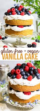 This german bread is actually healthy since it contains psyllium husk powder. Gluten Free Vegan Vanilla Cake With Summer Berries The Loopy Whisk