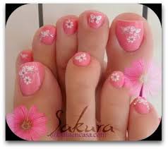 Uñas de los pies pintadas. Fotos De Decoraciones De Unas Para Pies Bella En Casa