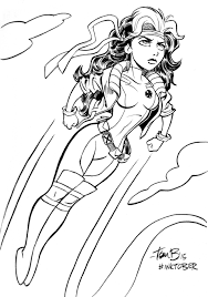 Artstation Rogue Jeremiah Skipper Marvel Coloring Drawing Superheroes Comic Drawing