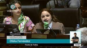 Incluyeron a ofelia fernández en una encuesta con otros 21 dirigentes: La Cruda Y Contundente Primera Intervencion De Ofelia Fernandez Como Legisladora Diario Registrado