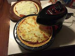 My First Pizza Made With Presto Pizza Pizzazz Plus Love This Machine Pizzazz Pizza Oven Presto Pizza Recipes