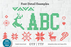 Download Ugly Christmas Sweater Font Tacky Christmas Jumper Font Otf 402724 Christmas Font Bundles PSD Mockup Templates