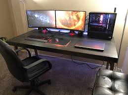 A Lot Of Asus Rog Stuff Gaming Room Setup Gaming Desk Setup Pc Setup