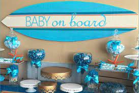 99 Cute Baby Shower Themes For Boys Shutterfly Simple Baby Shower Decorations Baby Boy Shower Baby Shower Decorations For Boys
