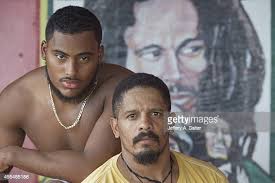 Closeup portrait of Rohan Marley with his son, Tulane University... News  Photo
