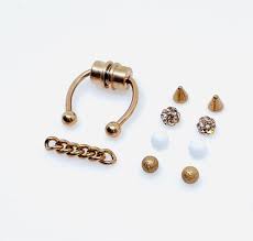 Bold Fake Cheek Piercing Safety Pin | Cheek Piercings, Fake Cartilage  Piercing, Piercing