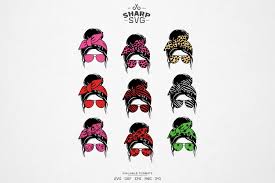 Download Mom Life Svg Messy Bun Svg Layered Leopard Svg By Sharpsvg Thehungryjpeg Com