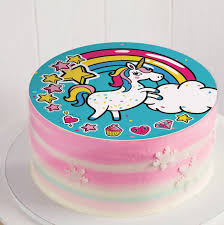 Das marzipan für die tortenaufleger besteht aus einer sehr leckeren marzipankomposition aus kalifornischen mandeln, die für einen edlen genuss mit einer feinherben mandelnote stehen. Einhorn Tortenaufleger Essbar Foto Torte Madchen Geburtstag Oblate Tortenbild Ebay