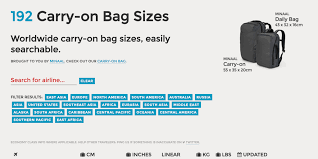Carry On Bag Sizes Tool Puts An End To Your Travel Stress