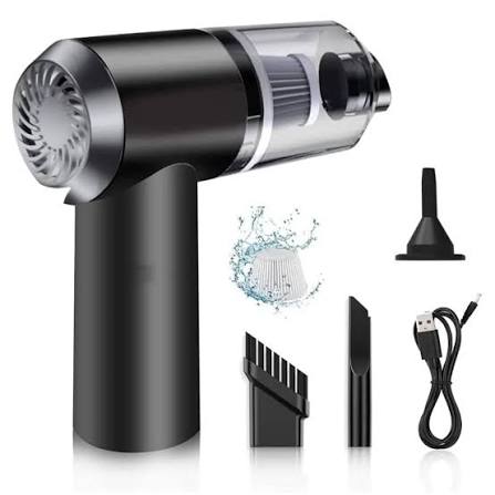 3 In 1 Portable Vacuum Cleaner Duster Blower Air Pump Wireless Hand-Held Cleaning For Car Home | Daraz.pk