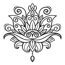 Lotus Flower Tattoo Designs Vector Abstract Oriental Style Flower Lotus Tattoo Design Elem Lotus Flower Mandala Lotus Flower Design Lotus Mandala Design