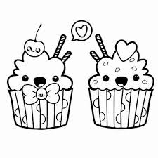 Dibujos De Cupcakes Para Colorear
