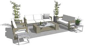 Brighten up your porch with a wooden garden bench and a tranquil fountain, or complete your outdoor space with accent pieces like plant stands, lanterns, outdoor rugs, colorful cushions, and decor. Modern Outdoor Patio Furniture 3d Warehouse