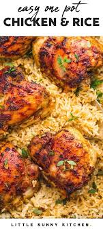 Dinner Doesn T Get Any Easier And Better Than This Oven Baked Chicken And Rice Di Chicken Dinner Party Recipes Chicken Drumstick Recipes Oven Easy Rice Recipes