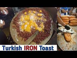 Turkish Iron Toast Iron Sandwich Turkish Street Food Youtube Food Street Food Sandwiches