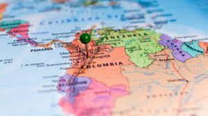 Een eenvoudige wereldkaart uitgevoerd in krachtige kleuren. Reisadvies Veiligheid In Colombia Per Gebied Colombia Nl