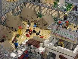 Mine for coal, redstone, gold and diamond ores, but watch out for the tumbling gravel blocks! Lego Zombie Apocalypse Lego Zombies Lego Pictures Lego