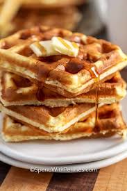 This Homemade Waffle Recipe Is Ready In Under 30 Mins With This Simple Batter Make The Best Fluffy And Homemade Waffles Waffle Recipes Waffles Recipe Homemade
